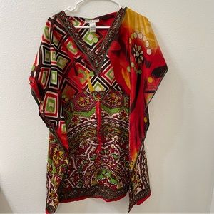 Cute options floral poncho one size